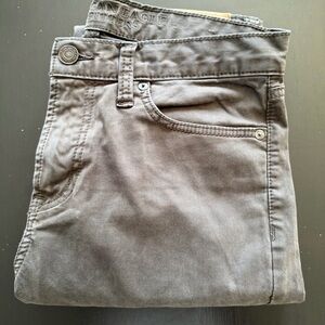 American Eagle Slim Gray Twill Pants